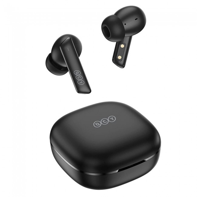 QCY HT05 Melobuds ANC TWS BLACK Dual Driver 6-mic noise cancel. True Wireless Earbuds – 10mm drivers