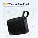 QCY SP2 Black – Pocket Size IP67 RGB BT Speaker Deep Punch Bass TWS Stereo Subwoofer 17h