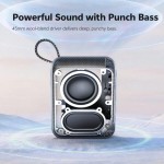 QCY SP2 Black – Pocket Size IP67 RGB BT Speaker Deep Punch Bass TWS Stereo Subwoofer 17h