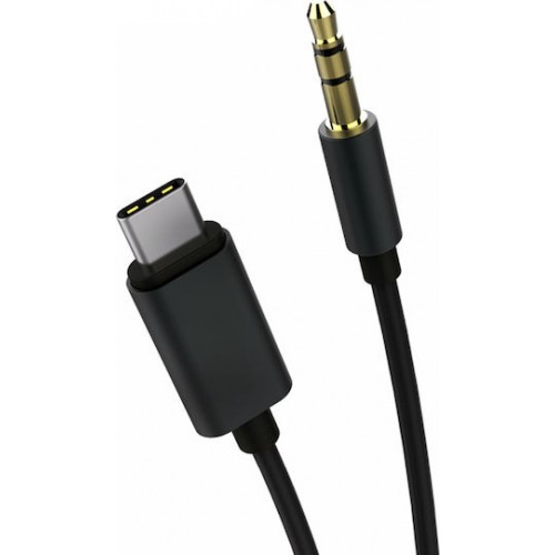 POWERTECH καλώδιο USB-C σε 3.5mm CAB-UC017, 1m, μαύρο