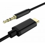 POWERTECH καλώδιο USB-C σε 3.5mm CAB-UC017, 1m, μαύρο