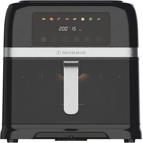 Morris MAF-8005D Air Fryer 8lt Μαύρο με διπλή αντίσταση και Κεραμική επίστρωση
