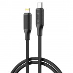 XO Nb-q265a USB-C to Lightning Cable 27W Μαύρο 1m (16.005.0304)