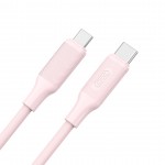XO Nb-q265b USB 2.0 Cable USB-C male - USB-C 60W Ροζ 1m (16.005.0309)