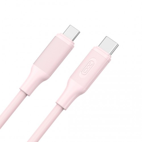 XO Nb-q265b USB 2.0 Cable USB-C male - USB-C 60W Ροζ 1m (16.005.0309)