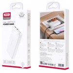 XO PB302 Power Bank 20000mAh με 2 Θύρες USB-A και 2 Θύρες USB-C Λευκό 16.010.0089