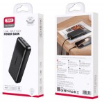 XO PB302 Power Bank 20000mAh με 2 Θύρες USB-A και 2 Θύρες USB-C Μαύρο 16.010.0088