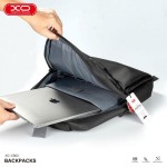 XO CB02 Αδιάβροχη Τσάντα Πλάτης για Laptop 15.6" σε Μαύρο χρώμα 16.001.0102