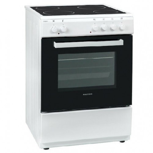 United UFV-68277T Κουζίνα 69lt με Κεραμικές Εστίες Π60εκ. Λευκή *
