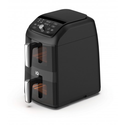 IQ AF-008 Air Fryer με Διπλό Αποσπώμενο Κάδο 11lt (5.5lt + 5.5lt) 