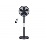 Singer 7020/01BL Μαύρος Ανεμιστήρας Ορθοστάτης 55W Διαμέτρου 40cm με Τηλεχειριστήριο 