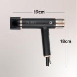 IQ HD-1275 New Aura Ionic Επαγγελματικό Πιστολάκι Μαλλιών BLDC 1900W Μαύρο