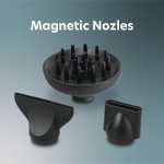 IQ HD-1275 New Aura Ionic Επαγγελματικό Πιστολάκι Μαλλιών BLDC 1900W Μαύρο