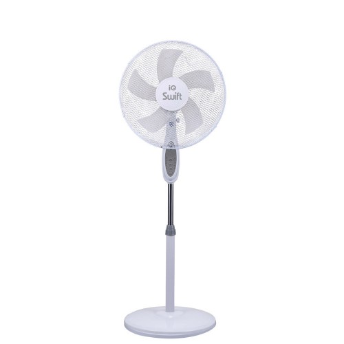 IQ PSF-40-5R Ανεμιστήρας Ορθοστάτης 50W Διαμέτρου 40cm με Τηλεχειριστήριο White ***
