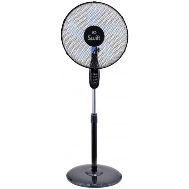 IQ PSF40-5R Ανεμιστήρας Ορθοστάτης 50W Διαμέτρου 40cm με Τηλεχειριστήριο Black ***