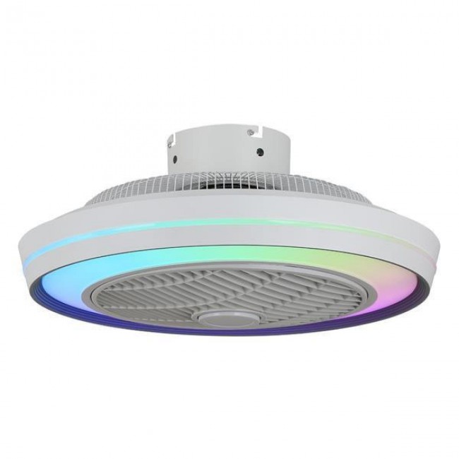 Eurolamp 300-25046 Ανεμιστήρας Οροφής DC 51cm με Φως και Τηλεχειριστήριο Λευκός