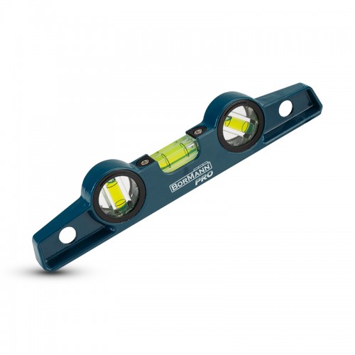 BORMANN Pro BHT7760 Αλφάδι Χυτό (Τραπεζοειδές),Αλουμινίου 25cm,Βαρέως Τύπου με 3 Μάτια,Μαγνητικό