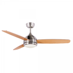 IQ CF-4812 DC Ανεμιστήρας Οροφής 122cm με Φως και Τηλεχειριστήριο SATIN NICKEL