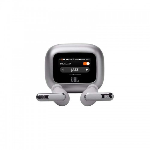 JBL Live Beam 3 Silver In-ear Bluetooth Handsfree Ακουστικά με ANC και Smart Case *