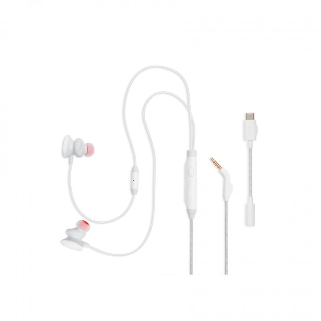 JBL Quantum 50C Λευκό In Ear Gaming Headset με σύνδεση USB-C και 3.5mm *
