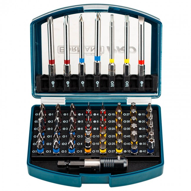 BORMANN Pro BHT1610 Σετ Μύτες & Αντάπτορας,ΑτσάλιS2, 56τεμ 