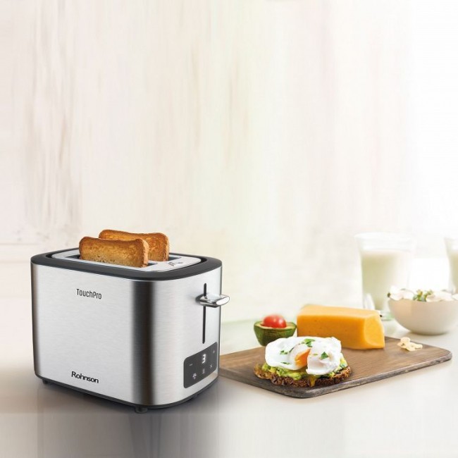 Rohnson R-222T Φρυγανιέρα 2 Θέσεων 870W Inox 