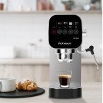 Rohnson R-98100 Αυτόματη Μηχανή Espresso 1360W Πίεσης 20bar Ασημί