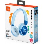 JBL JR320BT Μπλε Ασύρματα / Ενσύρματα On Ear Παιδικά Ακουστικά με 50 ώρες Λειτουργίας JBLJR320BTBLU *