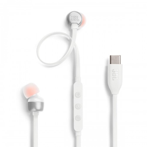 JBL Tune 310C Λευκό In-ear Handsfree Ακουστικά με Βύσμα USB-C*