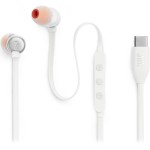 JBL Tune 310C Λευκό In-ear Handsfree Ακουστικά με Βύσμα USB-C*