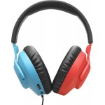 JBL Quantum 100N Over Ear Gaming Headset με σύνδεση 3.5mm Μπλε / Κόκκινο for Nintendo Switch / PC / PS4 / PS5 / XBOX *