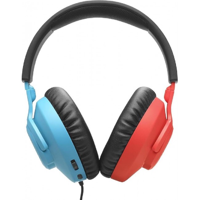 JBL Quantum 100N Over Ear Gaming Headset με σύνδεση 3.5mm Μπλε / Κόκκινο for Nintendo Switch / PC / PS4 / PS5 / XBOX *