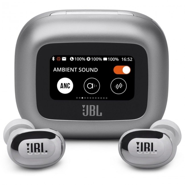 JBL Live Buds 3 Silver Bluetooth Handsfree Ακουστικά με ANC και Smart Case *