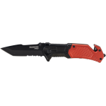 BORMANN Pro BHT7591 Σουγιάς Επιβίωσης Σε Κόκκινο Χρώμα ,200mm ,Μαύρη Λάμα ,Λαβή Αλουμινίου BORMANN Pro BHT7591 Σουγιάς Επιβίωσης Σε Κόκκινο Χρώμα ,200mm ,Μαύρη Λάμα ,Λαβή Αλουμινίου