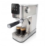 Rohnson R-98016 Αυτόματη Μηχανή Espresso 1350W Πίεσης 20bar για Cappuccino Ασημί 
