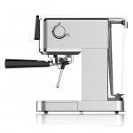 Rohnson R-98016 Αυτόματη Μηχανή Espresso 1350W Πίεσης 20bar για Cappuccino Ασημί 