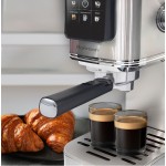 Rohnson R-98016 Αυτόματη Μηχανή Espresso 1350W Πίεσης 20bar για Cappuccino Ασημί 