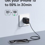 Baseus Φορτιστής Χωρίς Καλώδιο GaN με Θύρα USB-A και Θύρα USB-C 20W Μαύρος (Cube) ***