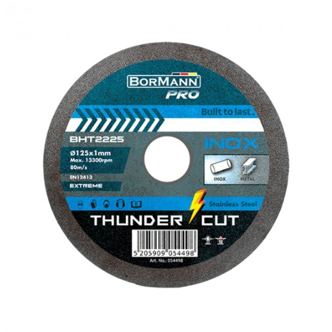 Bormann Pro BHT2225 Δίσκος Κοπής ΙΝΟΧ EXTΡΕΜΕ Φ125x1mm 1τεμ