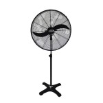 Eurolamp 300-23503 Επαγγελματικός Ανεμιστήρας Ορθοστάτης 190W Διαμέτρου 81cm Μαύρος ***