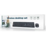 Gembird KBS-W-01 Ασύρματο Σετ Πληκτρολόγιο & Ποντίκι Αγγλικό US