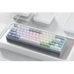 Redragon K631WG-RGB (White/Grey) Gaming πληκτρολόγιο 65% Με 3-Mode Ενσύρματο/ Ασύρματο/ Bluetooth