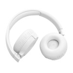 JBL Tune 670NC White Ασύρματα/Ενσύρματα On Ear Ακουστικά με 70 ώρες Λειτουργίας και Quick Charge*
