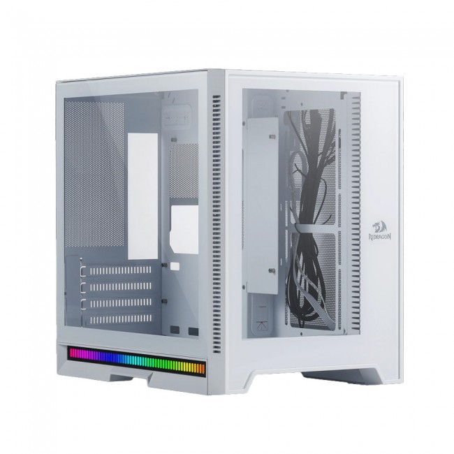 Redragon MC211 Gaming Mini Tower Κουτί Υπολογιστή με Πλαϊνό Παράθυρο και RGB Φωτισμό Λευκό Redragon MC211 Gaming Mini Tower Κουτί Υπολογιστή με Πλαϊνό Παράθυρο και RGB Φωτισμό Λευκό
