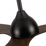 Eurolamp 300-25033 Ανεμιστήρας Οροφής 132cm με Τηλεχειριστήριο Καφέ 