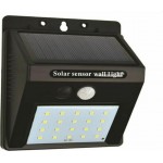 Eurolamp 145-20810 Επιτοίχιο Ηλιακό Φωτιστικό 0.55W 80lm Ψυχρό Λευκό 6500K με Αισθητήρα Κίνησης IP65 