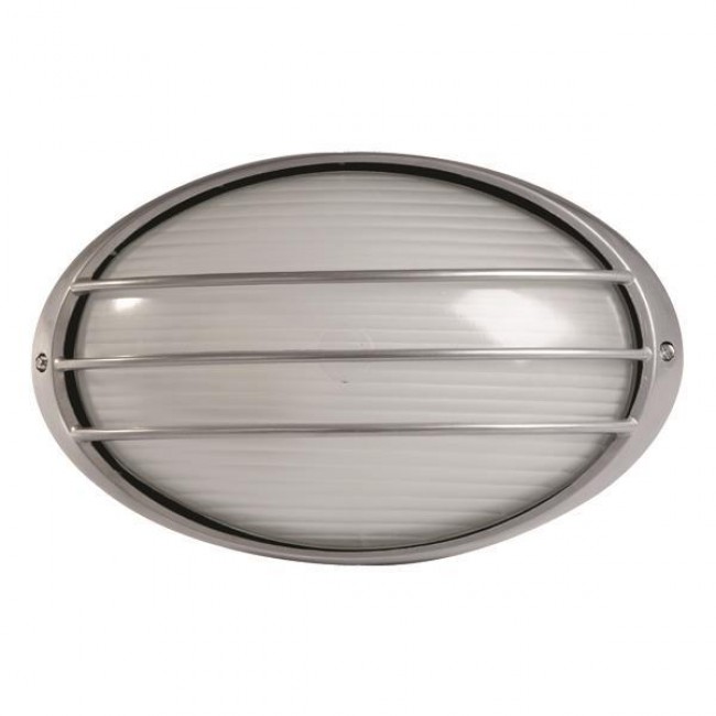 Eurolamp 147-55065 Επιτοίχια Χελώνα Εξωτερικού Χώρου E27 σε Γκρι Χρώμα 