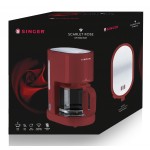 Singer CM-1000 SCR Καφετιέρα Φίλτρου Scarlet Rose