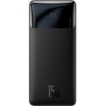 Baseus Bipow Digital Display Power Bank 10000mAh 15W με 3 Θύρες USB-A και Θύρα USB-C Μαύρο ***