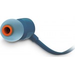 JBL T110 Blue  InEar Universal Headphones 1-button Mic/Remote  (JBLT110BLU) *